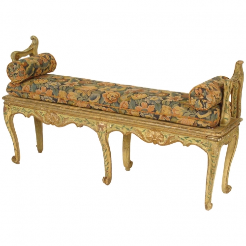 A Louis XV Painted Banquette